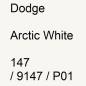 Preview: Dodge, Arctic White, 147 / 9147 / P01.